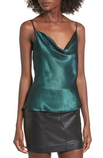 Women's L'academie The Cowl Camisole - Green
