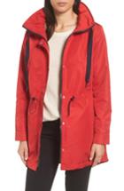 Women's Vince Camuto Shoelace Drawstring Hooded Jacket - Red