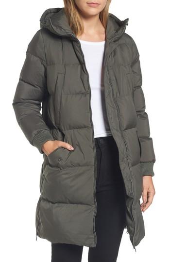 Women's Bernardo Quilted Down Jacket - Green