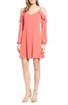 Women's Michael Michael Kors Cold Shoulder Shift Dress - Coral