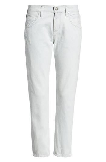 Women's Agolde Isabel High Waist Ankle Slim Boyfriend Jeans - Blue
