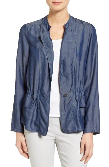 Women's Nic+zoe Denim One-button Jacket