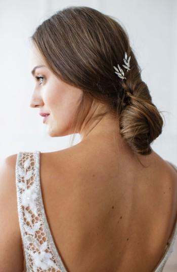 Brides & Hairpins Alice 2-piece Crystal Pin Set, Size - Metallic