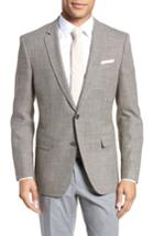 Men's Boss Hutsons Trim Fit Stretch Blazer L - Beige