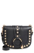 See By Chloe Hana Studded Small Leather Crossbody Bag - Black