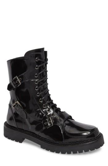 Men's Moschino Plain Toe Boot Us / 40eu - Black