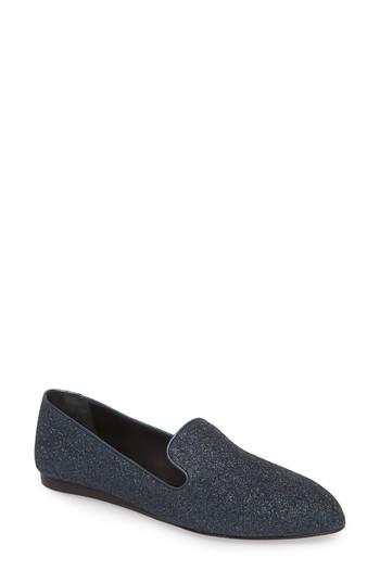 Women's Veronica Beard Griffin Pointy Toe Loafer Us / 36eu - Blue