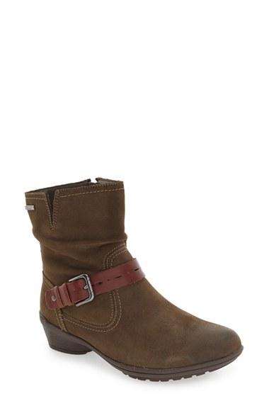 Women's Rockport Cobb Hill 'riley' Waterproof Buckle Strap Bootie M - Green