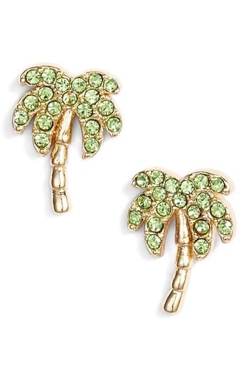Women's Kate Spade New York California Dreaming Pave Palm Stud Earrings