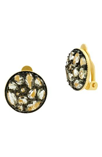 Women's Freida Rothman Rosecut Disc Earrings