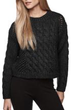 Women's James Perse Crop Cable Knit Sweater