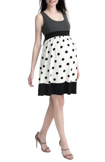 Women's Kimi And Kai Chel Dot Maternity Tank Dress