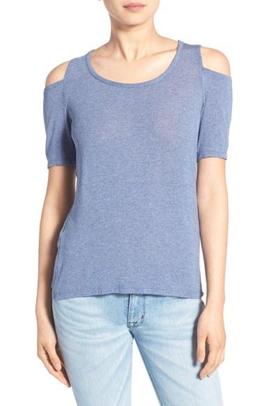 Women's Splendid Cold Shoulder Top - Blue