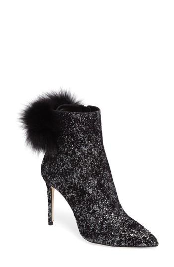 Women's Jimmy Choo Tesler Genuine Fox Fur Bootie Us / 36eu - Black