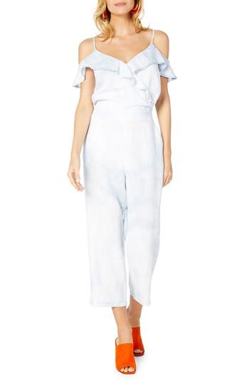 Women's Michael Stars Cold Shoulder Cropped Jumpsuit - White