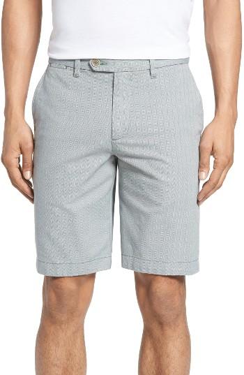 Men's Ted Baker London Mysho Mini Stripe Shorts - Grey