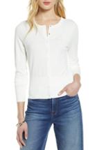 Women's Halogen Snap Front Cardigan - Ivory