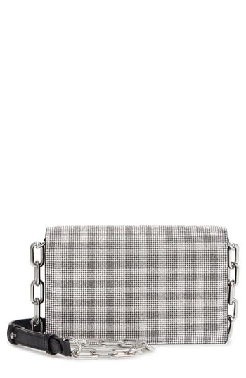 Alexander Wang Attica Chain Crystal Embellished Crossbody Bag - Black