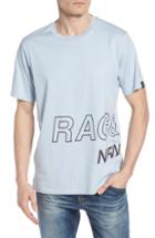 Men's Rag & Bone Wrap Around Crewneck T-shirt, Size - Blue