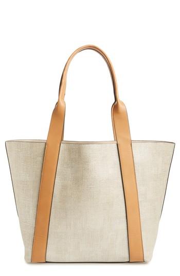 Sondra Roberts Faux Leather Tote & Wristlet - Metallic