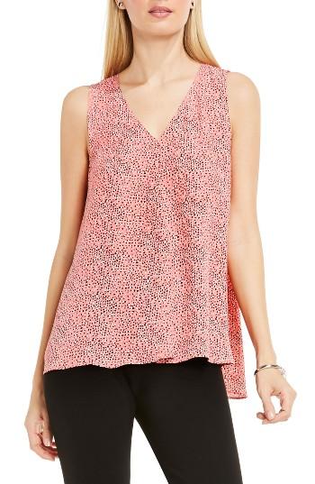 Women's Vince Camuto Delicate Pebbles Top, Size - Coral
