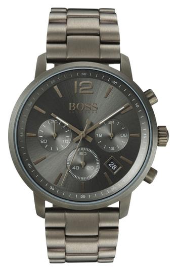 Men's Boss Attitude Chronograph Bracelet Watch, 44mm