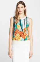 Women's St. John Collection Floral Print Shell
