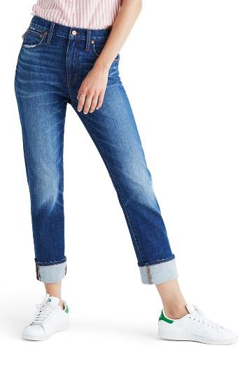Women's Madewell The High-rise Slim Boyjean - Blue