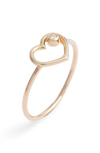 Women's Poppy Finch Heart Of Diamond Ring