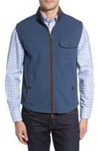 Men's Thaddeus Robert Full Zip Vest - Blue
