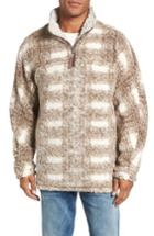 Men's True Grit Big Plaid Frosty Tipped Faux Fur Pullover, Size - Brown