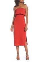 Women's C/meo Collective Entice Strapless Midi Dress - Red