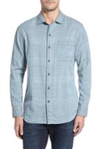Men's Tommy Bahama Dual Lux Standard Fit Gingham Sport Shirt - Grey