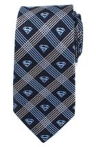 Men's Cufflinks, Inc. Superman Shield Silk Tie, Size - Grey