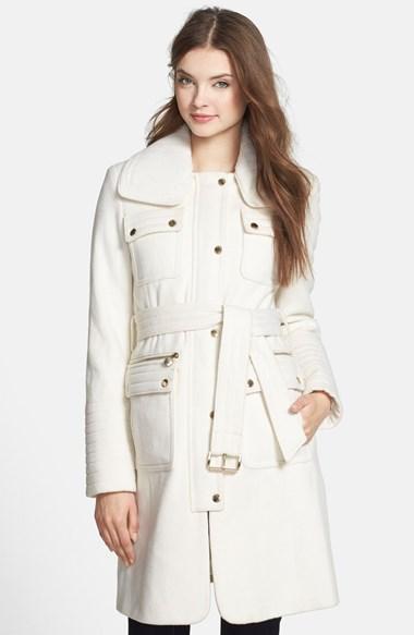 Laundry By Shelli Segal Belted Wool Blend Trench