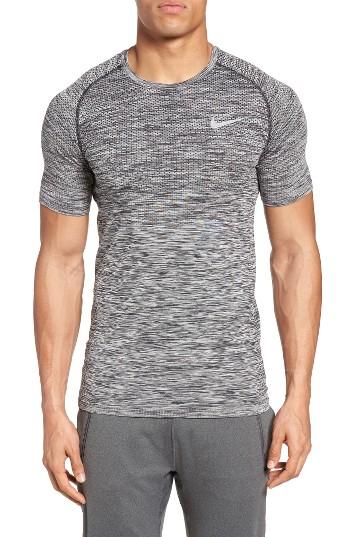 Men's Nike Men Dry Knit Running T-shirt - Black