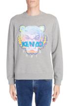 Men's Kenzo Rainbow Tiger Crewneck Sweatshirt - Grey