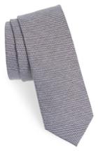Men's Nordstrom Men's Shop Bryan Solid Cotton Tie, Size - Blue