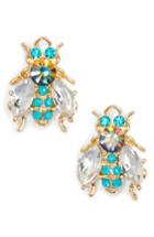 Women's Halogen Crystal Insect Earrings