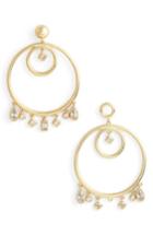 Women's Luv Aj Hanging Jewel Frontal Hoop Earrings