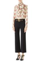 Women's Gucci Marmont Stretch Jersey Crop Pants
