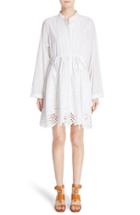 Women's Chloe Pineapple Lace Cotton Dress Us / 34 Fr - White