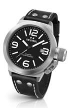 Men's Tw Steel Canteen Leather Strap Watch, 45mm