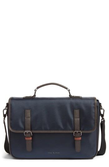 Men's Ted Baker London Cattar Messenger Bag - Blue