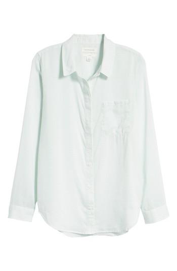 Women's Treasure & Bond Drapey Classic Shirt - Blue/green