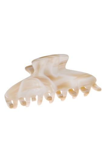 France Luxe Mini Cassandra Jaw Clip, Size - Beige