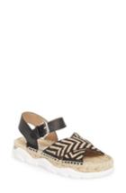 Women's Stella Mccartney Grooved Chevron Sandal Us / 36eu - Black