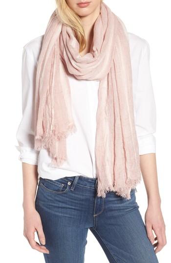 Women's Treasure & Bond Solid Ribbed Wrap Scarf, Size - Pink