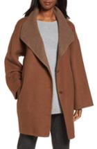 Women's Eileen Fisher Alpaca Blend Coat - Brown