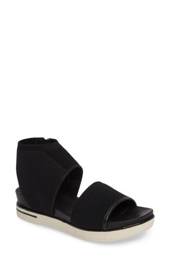 Women's Eileen Fisher Knit Sport Sandal M - Black